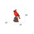 6.5" Motion Activated Singing Cardinal Standing on Stump Outdoor Garden Statue