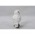 6.75" Small Snowy Owl on Stump Outdoor Garden Statue