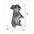 7.75" Sitting Schnauzer Outdoor Garden Statue