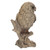 8.25" Trumpet Owl Driftwood Look Outdoor Garden Statue