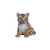 9.5" Sitting Baby Tiger Outdoor Garden Statue