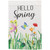 Butterflies and Flowers "Hello Spring" Outdoor Garden Flag 18" x 12.5"