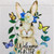 Bunny and Butterflies "Welcome Easter" Floral Outdoor Garden Flag 18" x 12.5"