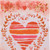 Watercolor Heart Valentine's Day Outdoor Garden Flag 18" x 12.5"