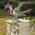 Set of 2 Fairy of the West Wind Sitting Outdoor Garden Statues 19"