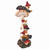 18" Mushroom Madness Tower with Gnome Outdoor Garden Statue