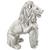 17" Rocca Lion Sentinel Right Paw Up Outdoor Garden Statue