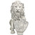 17" Rocca Lion Sentinel Left Paw Up Outdoor Garden Statue
