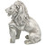 17" Rocca Lion Sentinel Left Paw Up Outdoor Garden Statue