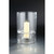 15" Clear Solid Cylindrical Translucent Glass Candle Holder