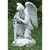 13.25" Kneeling Male Angel Outdoor Garden Statue