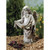 16.5" Angel with Birds on Dress Outdoor Garden Statue