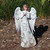13.25" Memorial Angel with Dove Outdoor Garden Statue