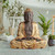 26.5" Earth Witness Buddha Asian Spiritual Outdoor Garden Statue