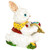 8" Mortimer the Bunny and his Easter Eggs Outdoor Garden Statue