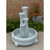 Cascading Four Jug Outdoor Garden Fountain - Taupe Gray - 48"