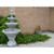 Cascading French Quarter Fountain Outdoor Garden Fountain - Sandstone Gray - 84"