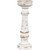 Wooden Spindle Pillar Candle Holder - 12" - Antique White