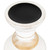 Wooden Pedestal Pillar Candle Holder - 5.5" - Brushed White