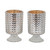 Hobnail Hurricane Glass Candle Holders - 6" - 2ct