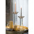 Tall Crystal Decorative Pillar Candle Holder - 13"