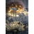 Tall Crystal Decorative Pillar Candle Holder - 13"