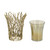 Small Aluminum Twig Branch Candle Holder - 9.5"