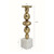 Large Aluminum Candle Holder with Marble Base - 19.75"