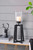 Large Bell Shaped Glass Candle Holder with Iron Base - 23.25"