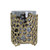 Honeycomb Candle Holder with Black Glass - 11"