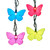 Butterfly Mini Christmas String Lights - Multicolor - 9' Green Wire - 10ct