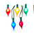 Teardrop G45 Mini Christmas String Lights - Multicolor - 11' Green Wire - 10ct