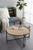 Large Wooden Round Coffee Table with Pin Legs - 31.75"