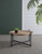 Large Wooden Round Coffee Table with Pin Legs - 31.75"