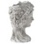 Whitewash Woman Head Cement Wall Planter - 11.5"