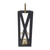 Candle Lantern with Handle - 25.25" - Black