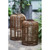 Decorative Bamboo Candle Lantern with Handle - 19" - Brown
