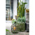 Vintage Bamboo Candle Lantern with Handle - 17" - Green
