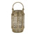Seagrass Rope Wrapped Candle Lantern - 10.25" - Brown