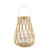 Bamboo Candle Lantern with Handle - 13.5" - Brown