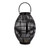 Bamboo Candle Lantern with Rope Handle - 13.5" - Black