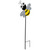 Bee Metal Outdoor Garden Stake - 23" - Black and Yellow