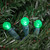 LED G12 Berry Christmas Lights - 16' Green Wire - Green - 50 ct