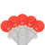 LED G12 Berry Christmas Lights - Red - 16' White Wire -50 ct