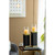 Aluminum Pillar Hurricane Candle Holder - 18" - Black and Gold