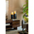Square Mango Wood Pillar Hurricane Candle Holder - 18"