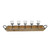 Mango Wood Tea Light Candle Holder - 31.5" - Brown and Black