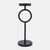 Metal Ring Pillar Candle Holder - 13" - Black