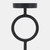 Metal Ring Pillar Candle Holder - 13" - Black