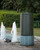 Cylinder Outdoor Garden Water Fountain - 43.25" - Green